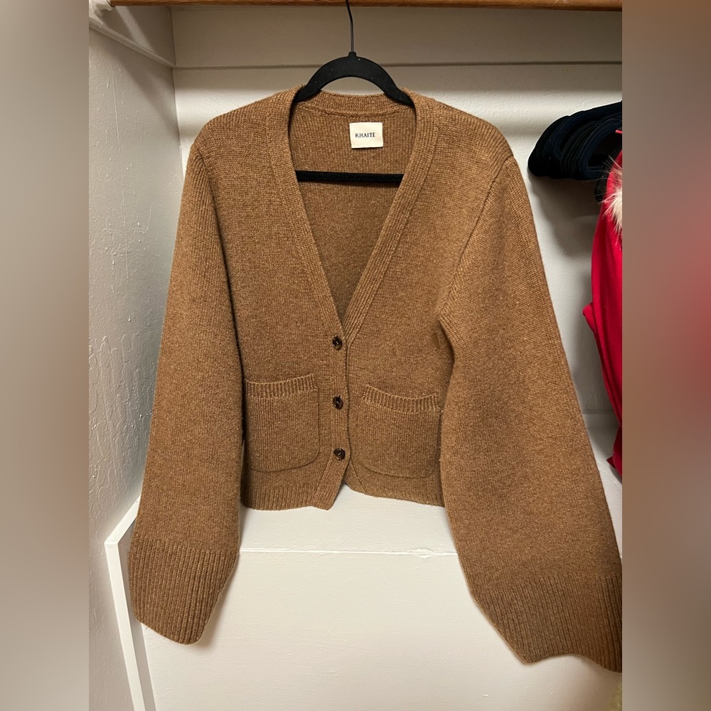 Brown Scarlet Cashmere Cardigan from Khaite